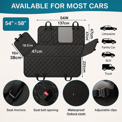Hard Bottom Dog Car Seat Protector
